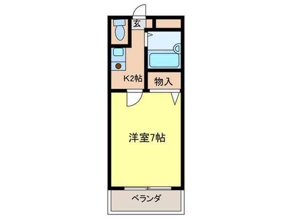 サザンベル岸和田の物件間取画像